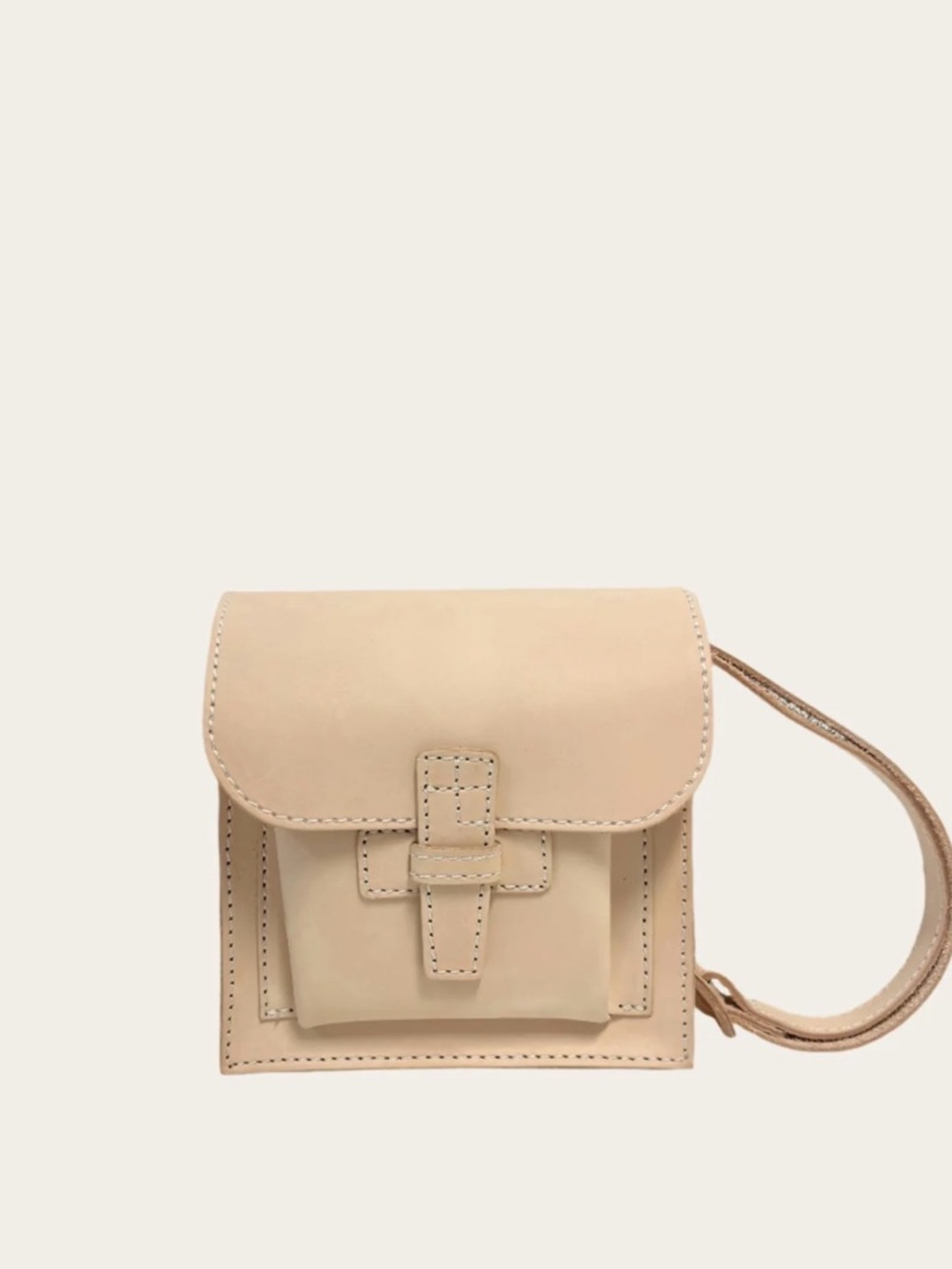 Agnes Baddoo Sac .5 Crossbody Bag Natural Veg Tan Leather